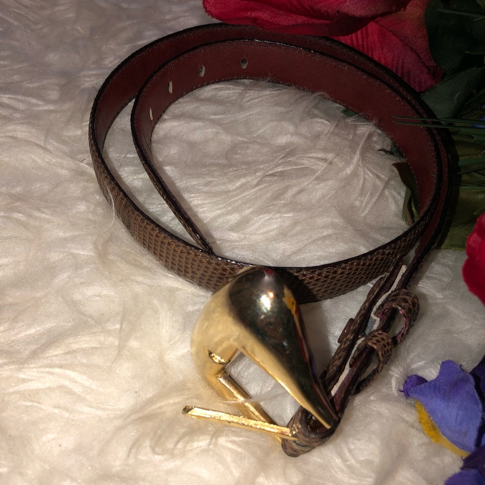 🌺vintage genuine lizard belt 🌺